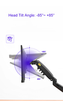 Nowa sprężyna gazowa F80 17-30 calowy ekran LED Monitor LCD uchwyt do montażu ramienia ergonomiczny amortyzator gazowy Flexi mocowanie obciążenia 2 ~ 9kgs 3